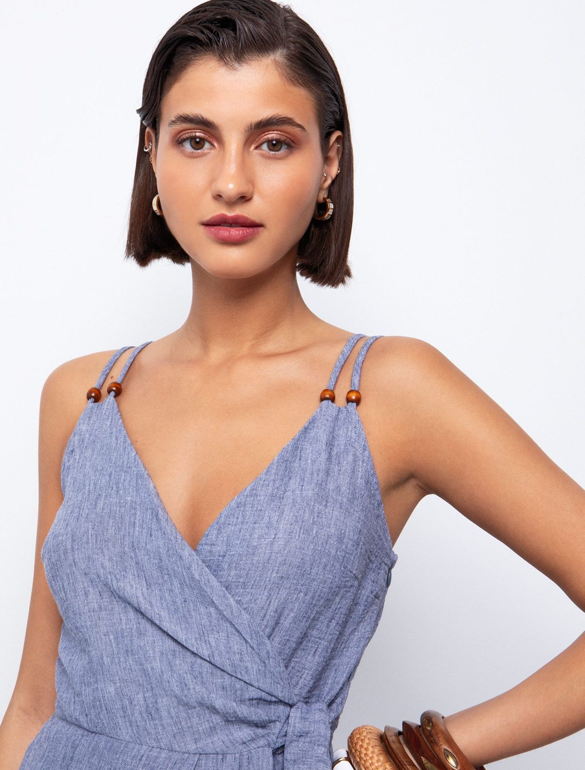 Toi&Moi Wrap ολόσωμο φορμάκι 20-5649-125-Blue/Μπλέ