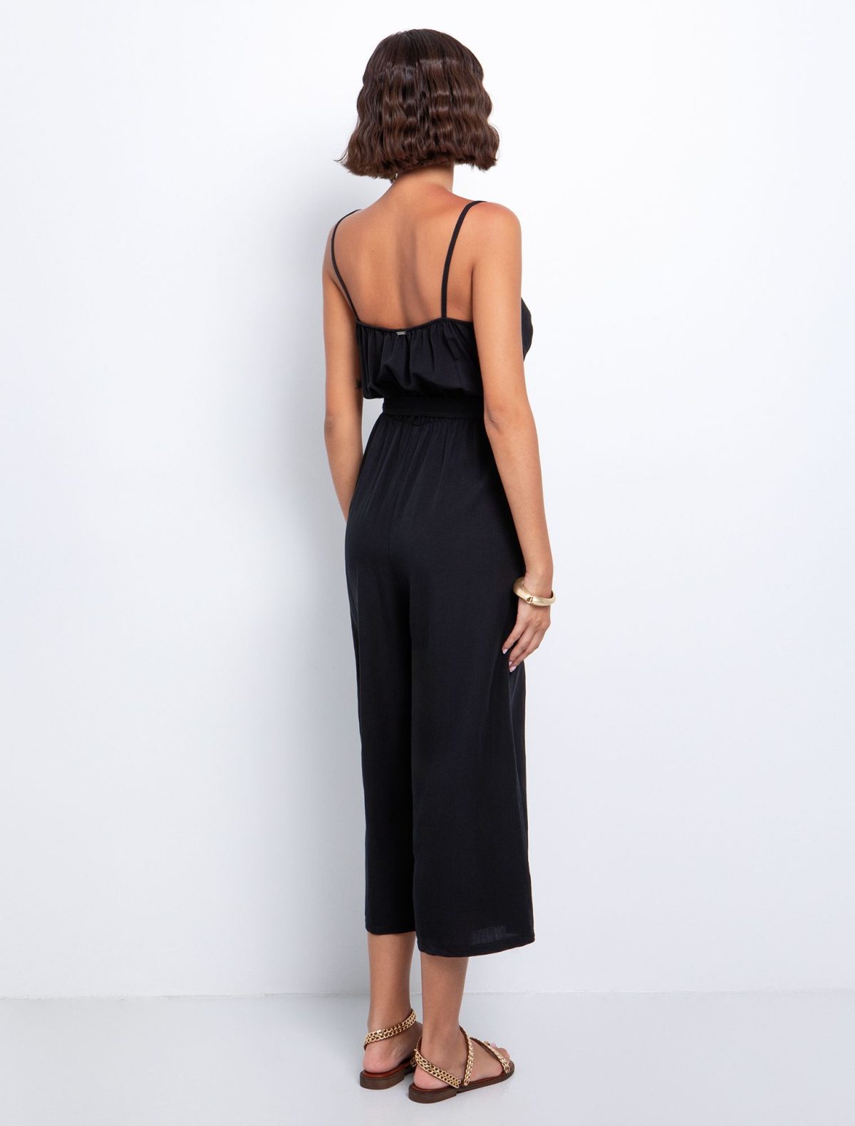Toi&Moi Crop ολόσωμη φόρμα με ζώνη 20-5611-125-Black/Μαύρο