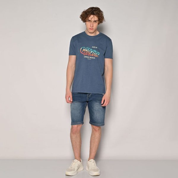 Camaro Ανδρική Jean Βερμούδα Carrot Loose Blue 25025-172-554-BLUE/Μπλέ