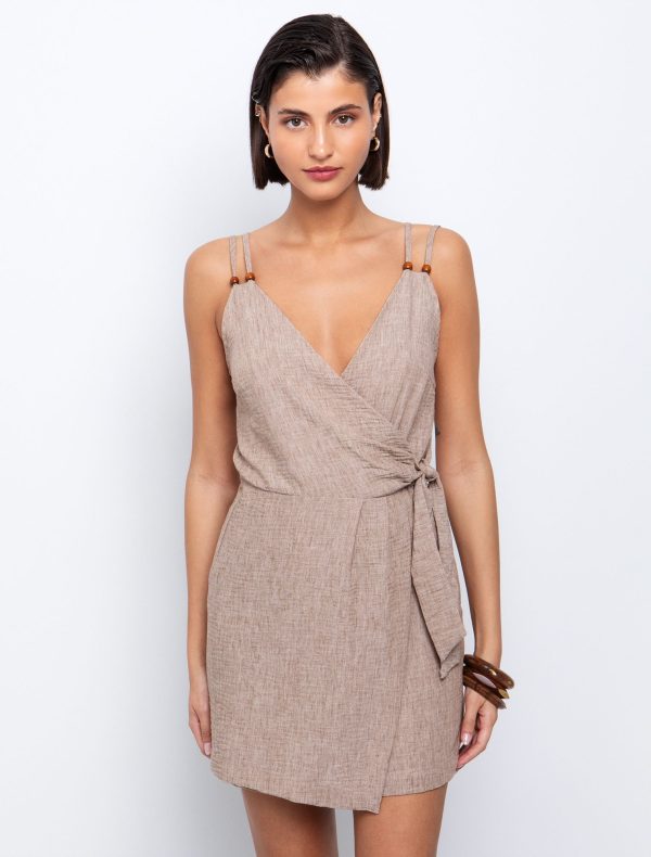 Toi&Moi Wrap ολόσωμο φορμάκι 20-5649-125-Brown/Καφέ