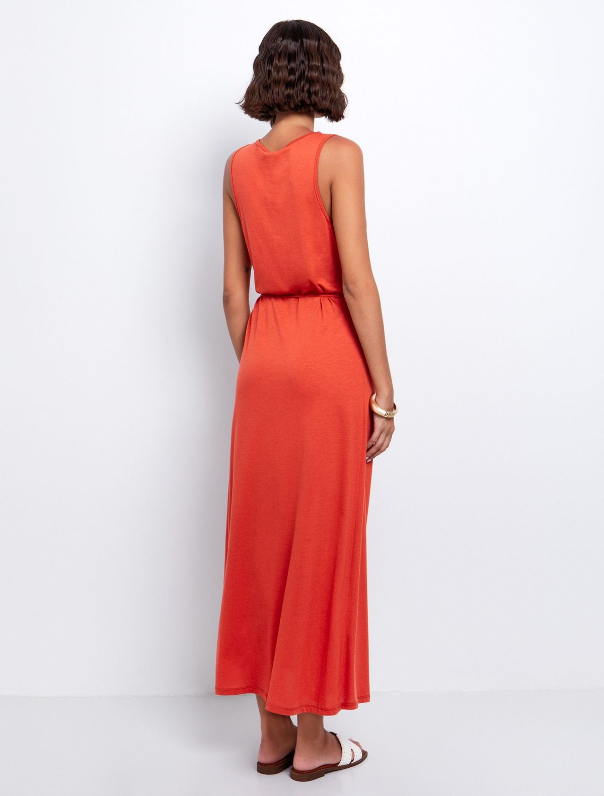 Toi&Moi Basic φόρεμα με κορδόνι 50-6576-125-Cinnamon/Κανελί