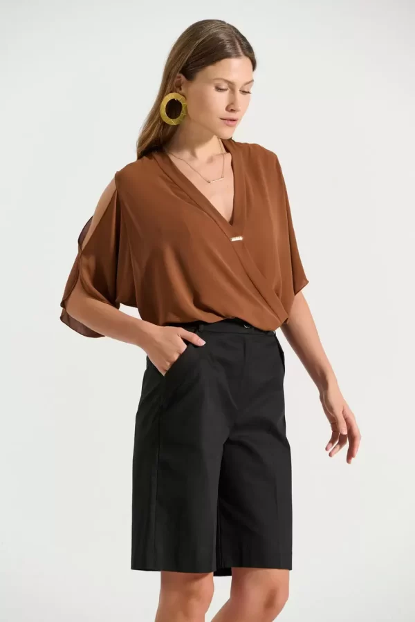 Bill Cost Βερμούδα βαμβακερή με λοξές τσέπες 10-060797-0-Black/Μαύρο