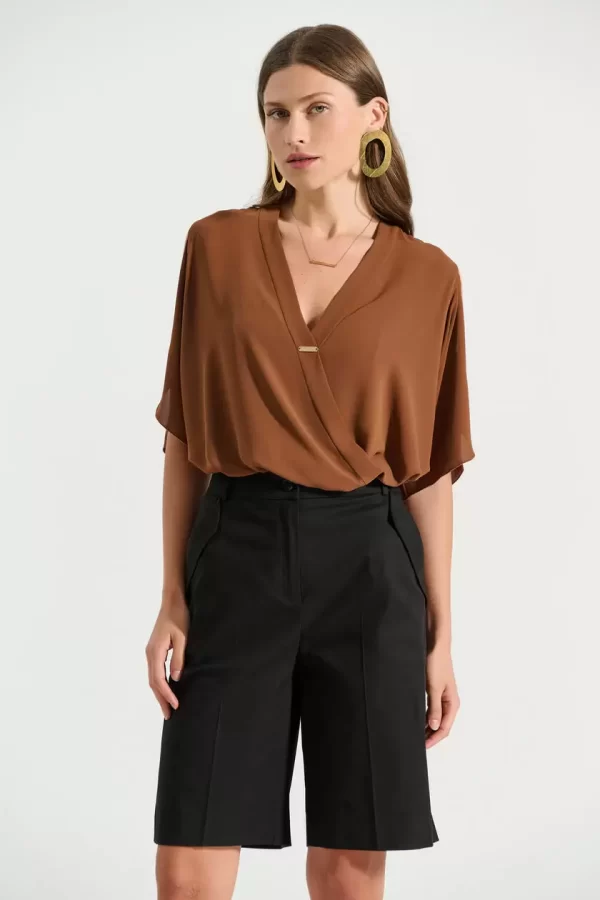 Bill Cost Βερμούδα βαμβακερή με λοξές τσέπες 10-060797-0-Black/Μαύρο