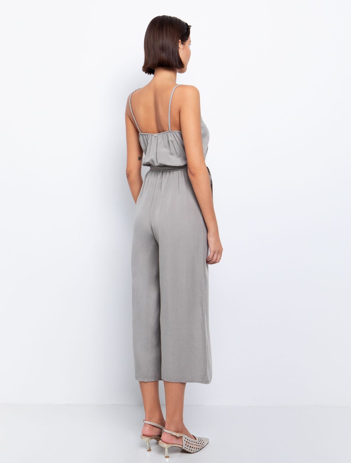 Toi&Moi Crop ολόσωμη φόρμα με ζώνη 20-5611-125-Black/Μαύρο