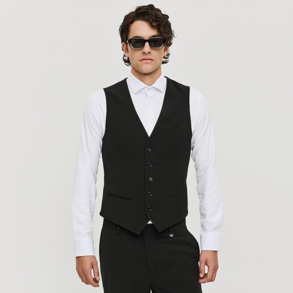 Sogo ΑΝΔΡΙΚΟ ΓΙΛΕΚΟ ΣΑΚΑΚΙΟΥ 25031-092-174-BLACK/Μαύρο