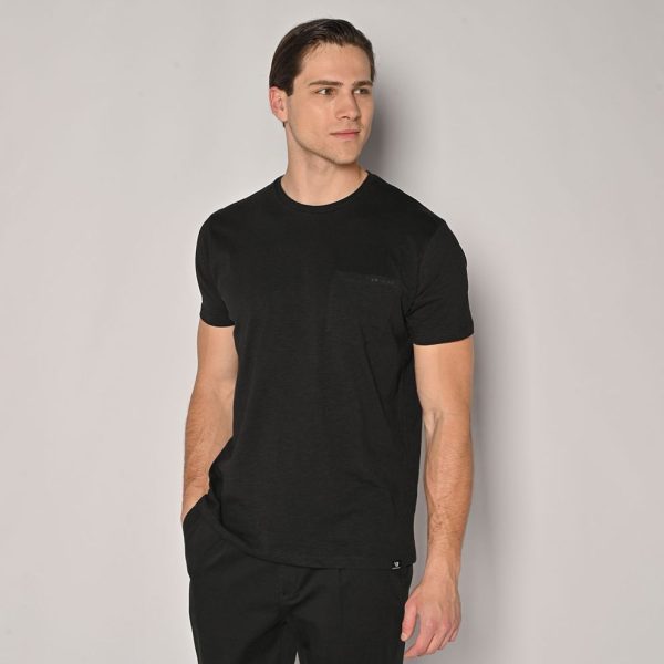 Brokers ΑΝΔΡΙΚΟ T-SHIRT 23017-102-04-BLACK/Μαύρο