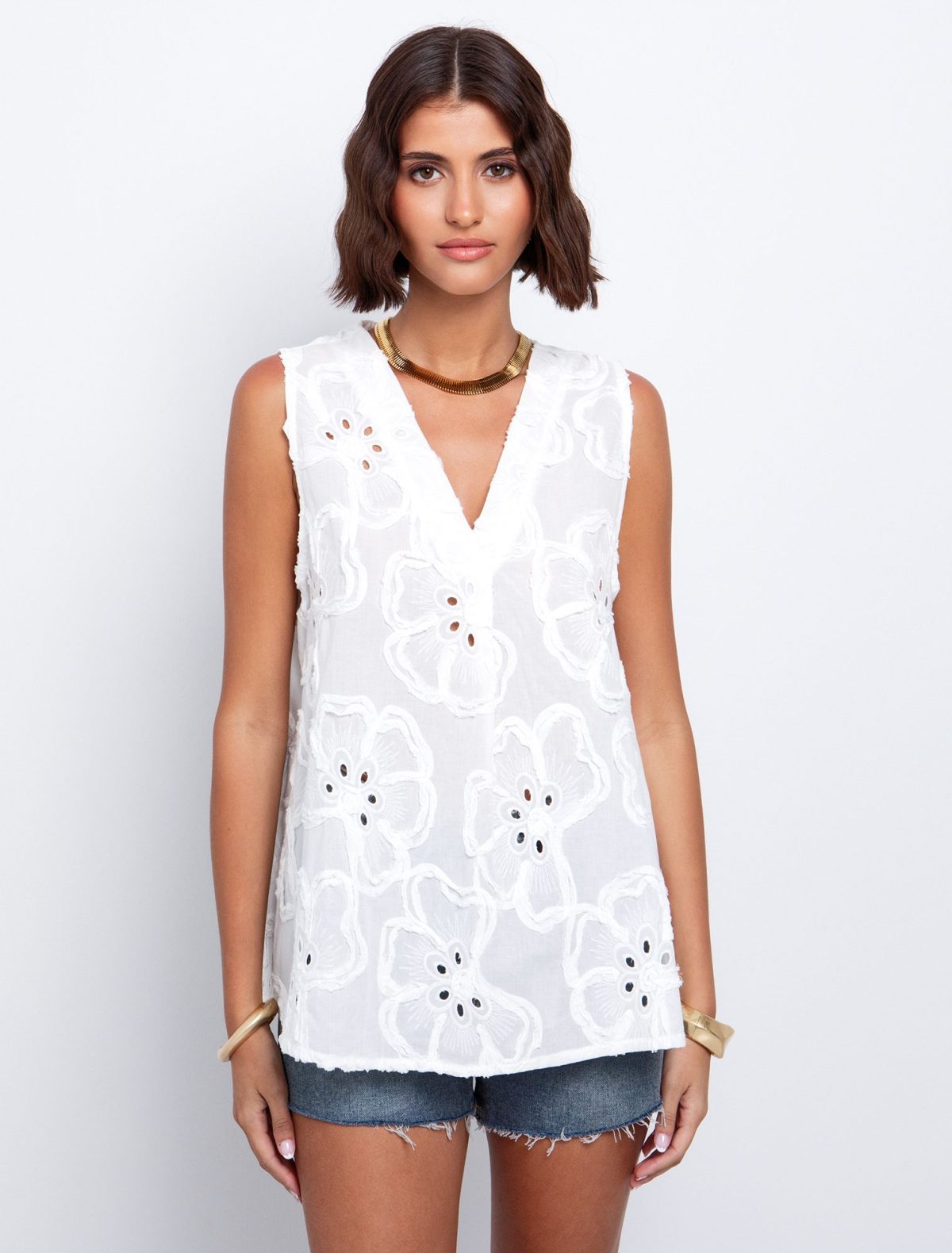 Toi&Moi Εβαζέ μπλούζα broderie 30-5622-125-White/Λευκό