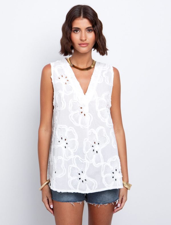 Toi&Moi Εβαζέ μπλούζα broderie 30-5622-125-White/Λευκό