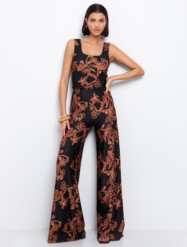 Toi&Moi Φλοράλ jersey παντελόνα 20-5614-125-Printed/Εμπριμέ