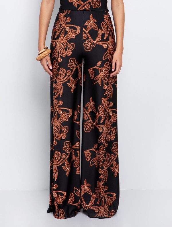 Toi&Moi Φλοράλ jersey παντελόνα 20-5614-125-Printed/Εμπριμέ