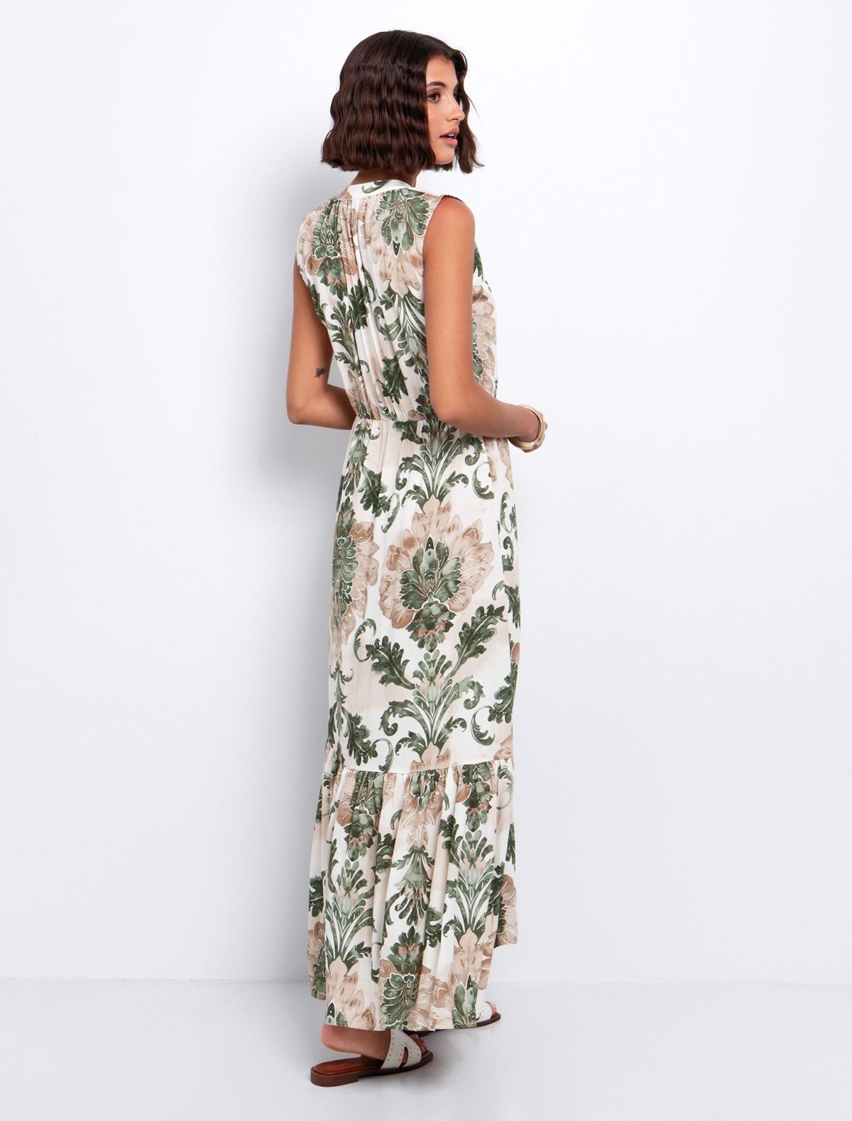 Toi&Moi Maxi φόρεμα με φούντες 50-6639-125-Printed/Εμπριμέ