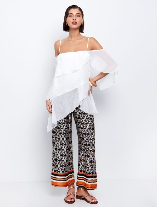 Toi&Moi Layered τοπ με ασυμμετρία 30-5590-125-White/Λευκό