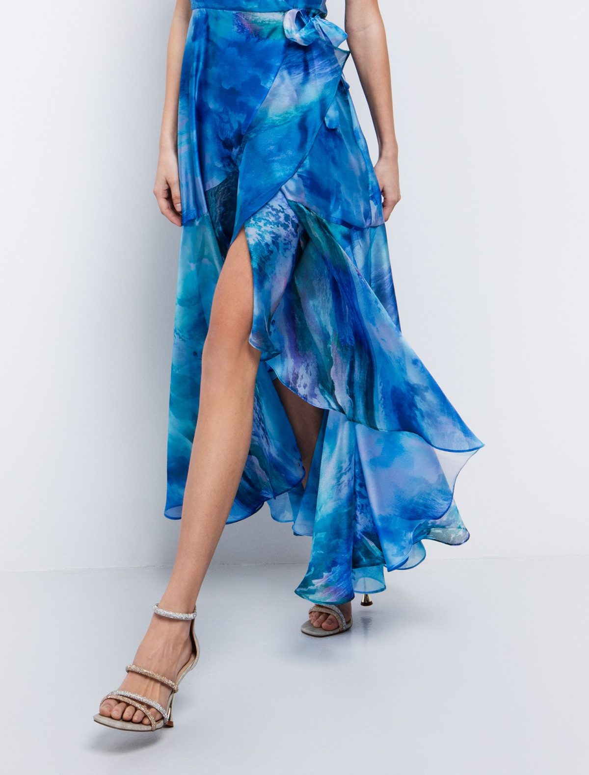 Toi&Moi Wrap φόρεμα ασύμμετρο 50-6606-125-Printed/Εμπριμέ