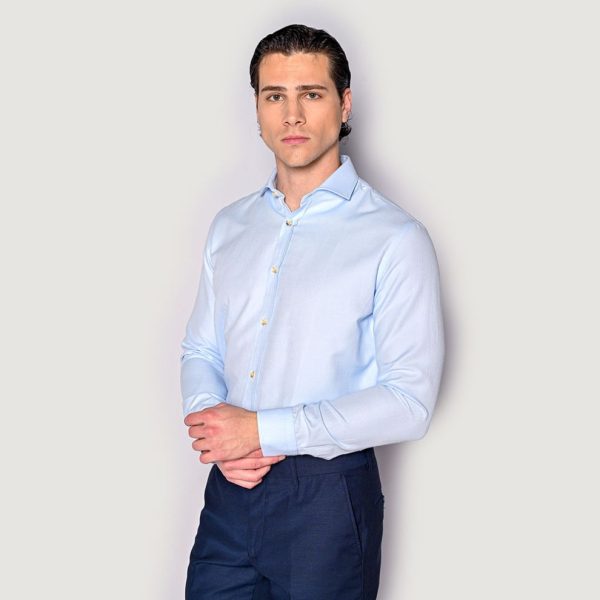 Sogo Πουκάμισο Ανδρικό Sogo Regular Fit 24036-736-644-CIEL/Σιέλ