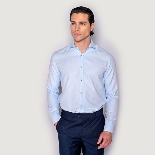 Sogo Πουκάμισο Ανδρικό Sogo Regular Fit 24036-736-644-CIEL/Σιέλ