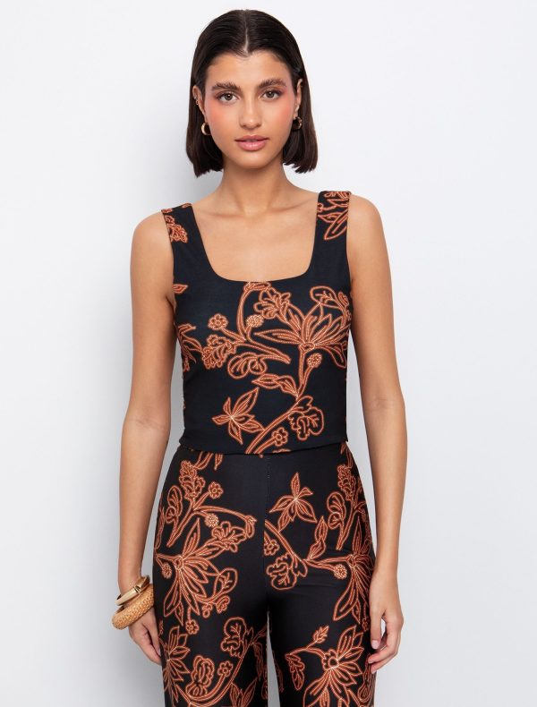 Toi&Moi Φλοράλ jersey τοπ 80-6546-125-Floral/Φλοράλ