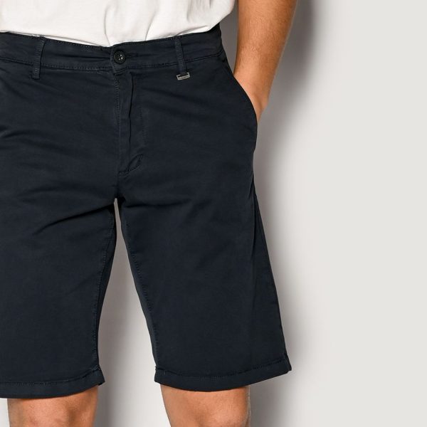 Brokers ΑΝΔΡΙΚΗ ΒΕΡΜΟΥΔΑ ΥΦΑΣΜΑΤΙΝΗ SLIM 23015-442-17-INDIGO/Μπλέ Indigo