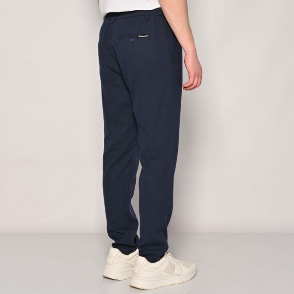 Brokers Παντελόνι Ανδρικό Λινό Brokers Carrot Fit 24014-108-482-INDIGO/Μπλέ Indigo