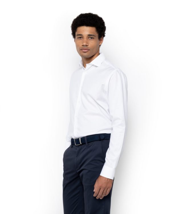 The Bostonians ΠΟΥΚΑΜΙΣΟ TWILL CUSTOM FIT-3ANP2331-B001-WHITE/ΑΣΠΡΟ