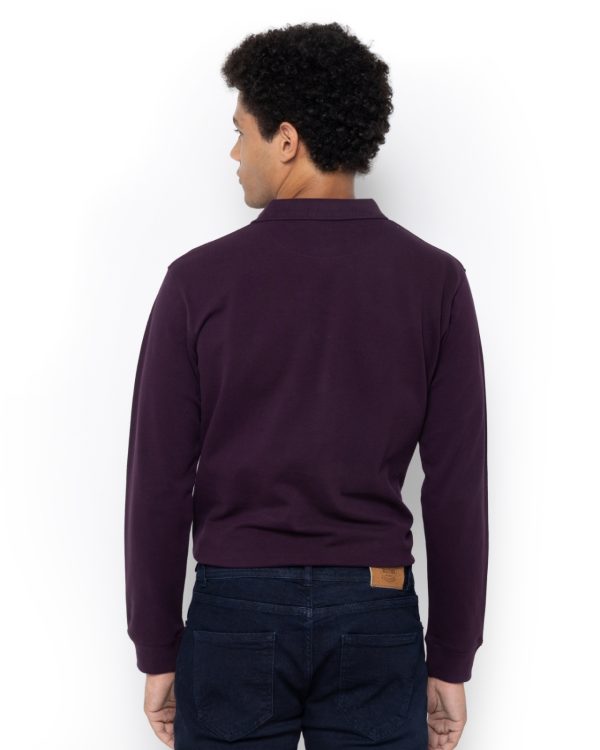 The Bostonians ΜΠΛΟΥΖΑ POLO PIQUE REGULAR FIT-3PL0001-B170 DARK PURPLE/ΣΚΟΥΡΟ-ΜΩΒ