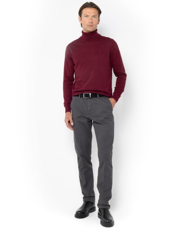 The Bostonians ΠΑΝΤΕΛΟΝΙ DOBBY REGULAR FIT-3CN1626T809-B050-DARK GREY/ΓΚΡΙ