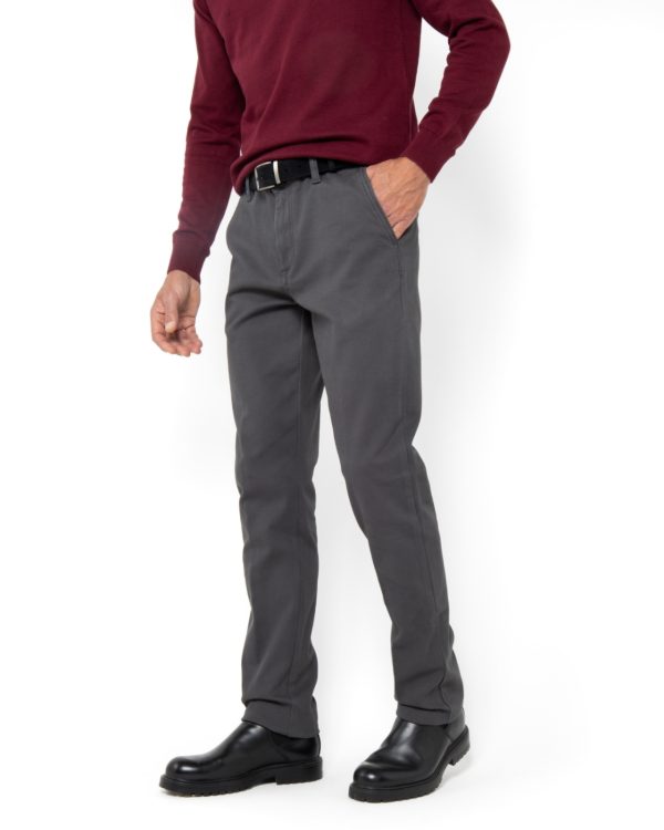 The Bostonians ΠΑΝΤΕΛΟΝΙ DOBBY REGULAR FIT-3CN1626T809-B050-DARK GREY/ΓΚΡΙ