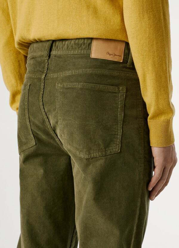 Pepe Jeans Παντελόνι σε Slim Εφαρμογή-PM2100016-Dark Khaki Green/Xακί