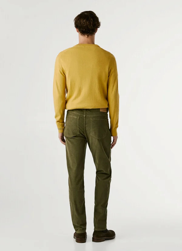 Pepe Jeans Παντελόνι σε Slim Εφαρμογή-PM2100016-Dark Khaki Green/Xακί Pepe Jeans Παντελόνι σε Slim Εφαρμογή-PM2100016-Dark Khaki Green/Xακί