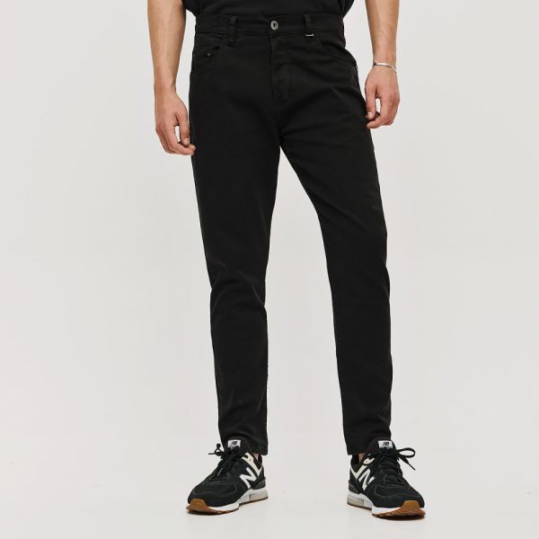 BROKERS Ανδρικό Jean Παντελόνι Brokers Carrot Loose-24013-154-312-Black/Μαύρο