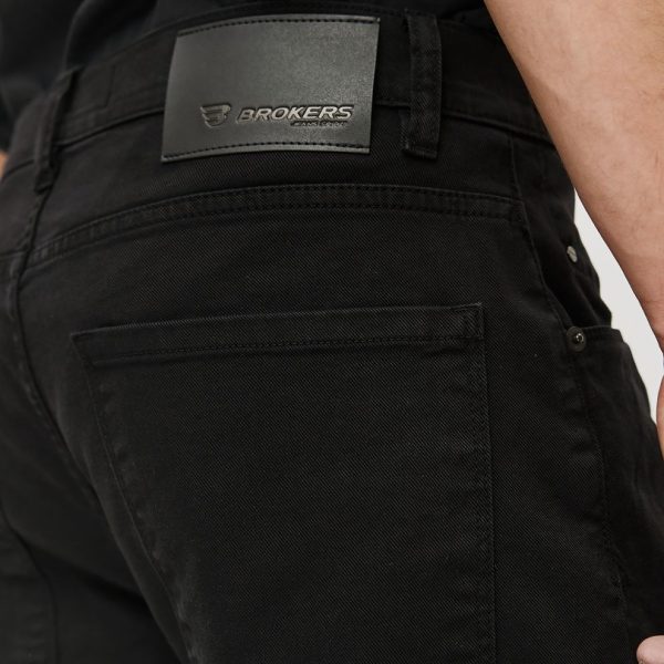 BROKERS Ανδρικό Jean Παντελόνι Brokers Carrot Loose-24013-154-312-Black/Μαύρο