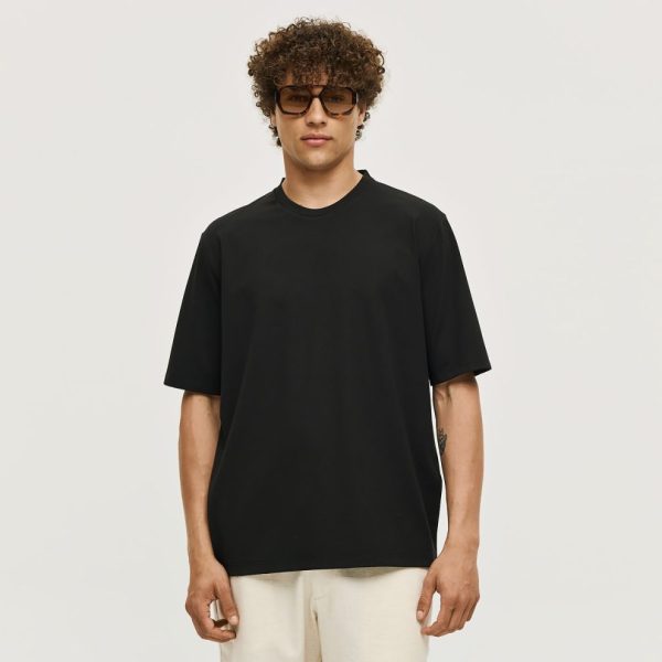 Ανδρικό T-shirt Loose Fit Brokers-24517-231-771-Black/Μαύρο