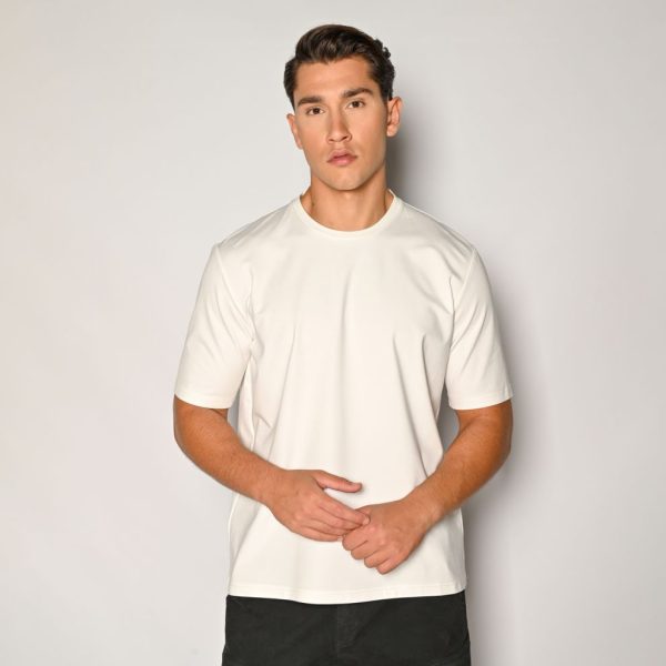 Ανδρικό T-shirt Loose Fit Brokers-24517-231-771-White/Λευκό