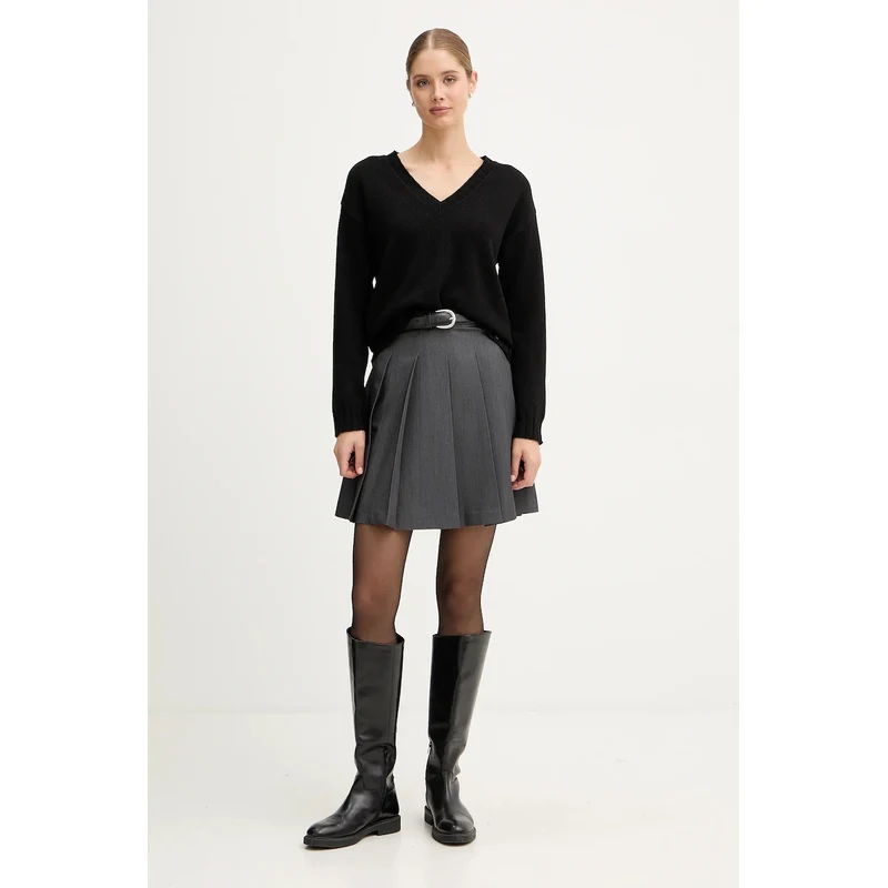 Pepe Jeans Γυναικείο Πουλόβερ με V-PL7000001-Black/Μαύρο Pepe Jeans Γυναικείο Πουλόβερ με V-PL7000001-Black/Μαύρο