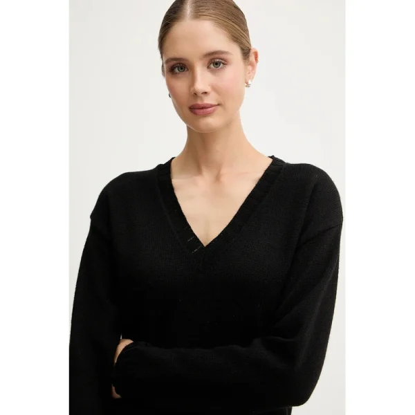 Pepe Jeans Γυναικείο Πουλόβερ με V-PL7000001-Black/Μαύρο