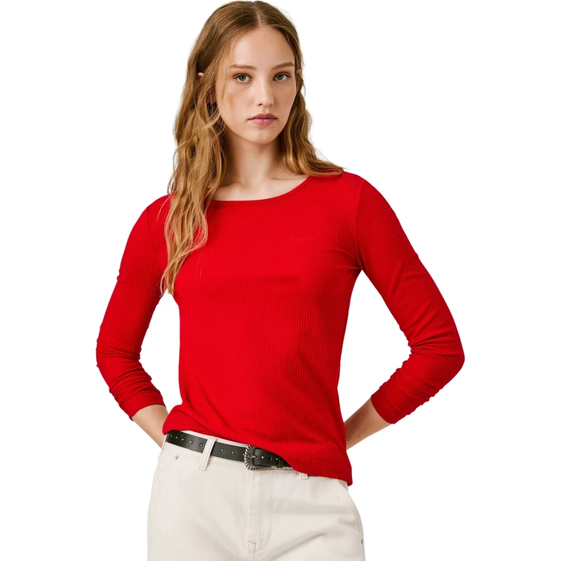 PEPE JEANS 'BATU' ΜΠΛΟΥΖΑ ΓΥΝΑΙΚΕΙΑ PL5000038-Red/Κόκκινο PEPE JEANS 'BATU' ΜΠΛΟΥΖΑ ΓΥΝΑΙΚΕΙΑ PL5000038-Red/Κόκκινο