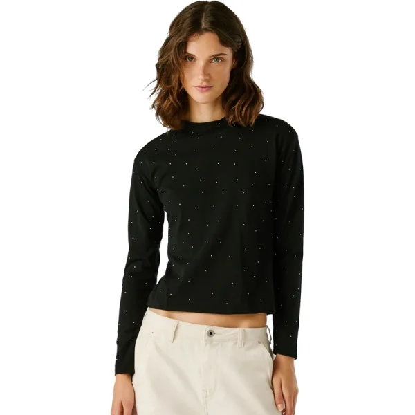 PEPE JEANS 'BUNNA' ΜΠΛΟΥΖΑ ΓΥΝΑΙΚΕΙΑ-PL5000050-Black/Μαύρο