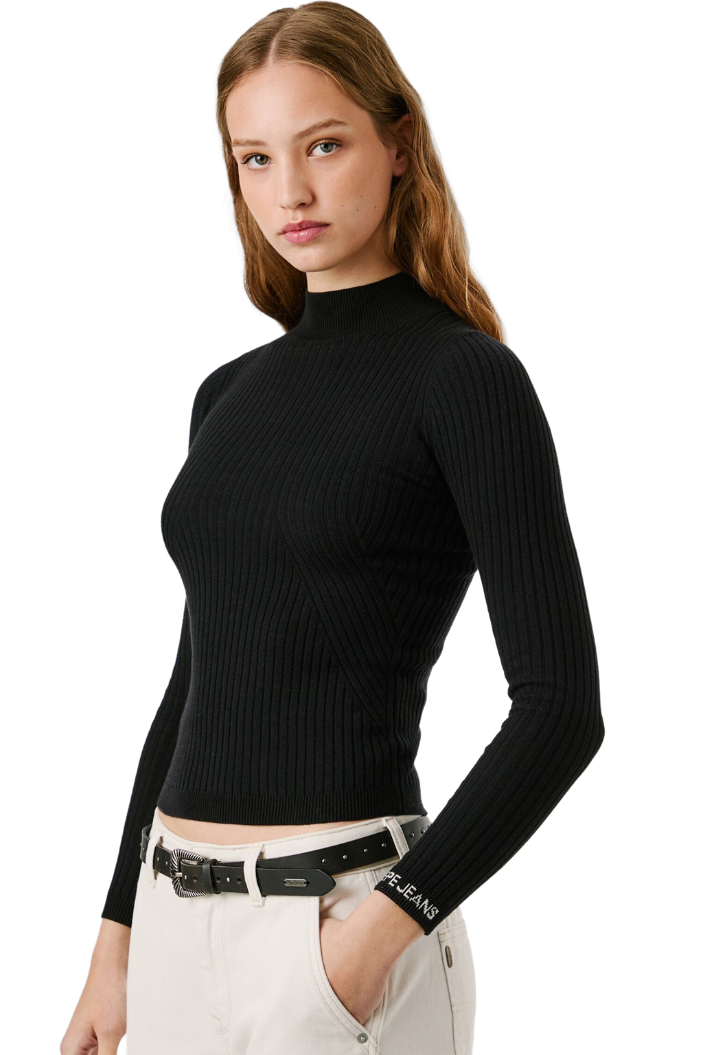 Pepe Jeans Γυναικείο Πουλόβερ Βαμβακερό Ζιβάγκο-PL7000026-Black/Μαύρο Pepe Jeans Γυναικείο Πουλόβερ Βαμβακερό Ζιβάγκο-PL7000026-Black/Μαύρο