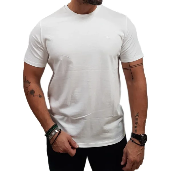 Calvin Klein Regular Fit Μπλούζα Μακό-LV04RD254-Bright White/Άσπρο