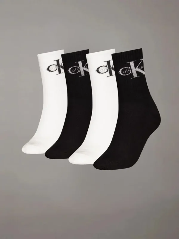 Calvin Klein Σετ Δώρου 4 Ζευγάρια Κάλτσες-701235384-black/white-Μαύρο-Άσπρο