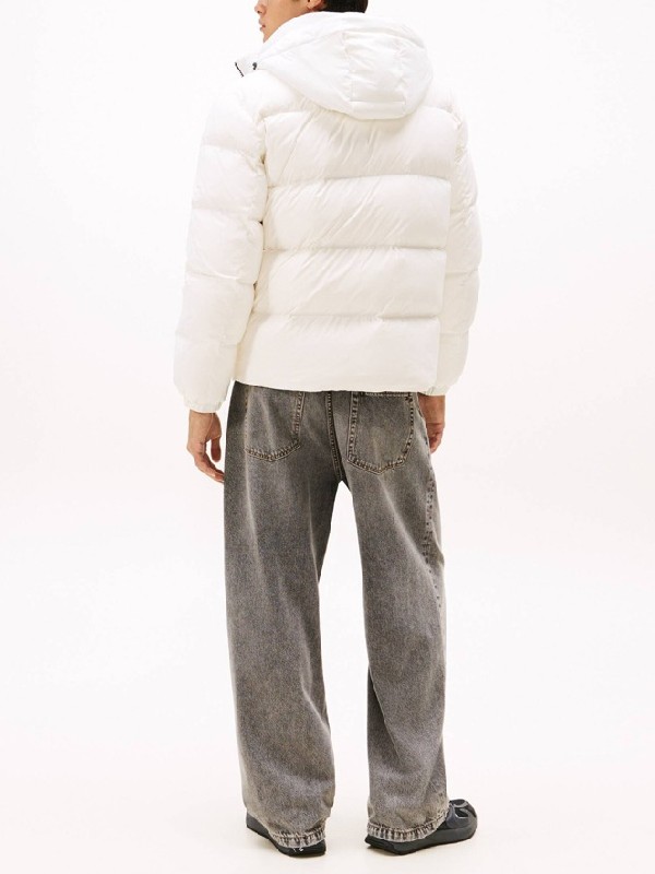 TOMMY JEANS Αδιάβροχο Φουσκωτό Μπουφάν-DM0DM19786-Ecru/Εκρού