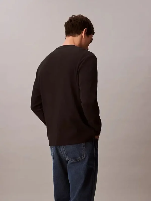 Calvin Klein Μακρυμάνικο T-shirt-LV040EM217-Black/Μαύρο