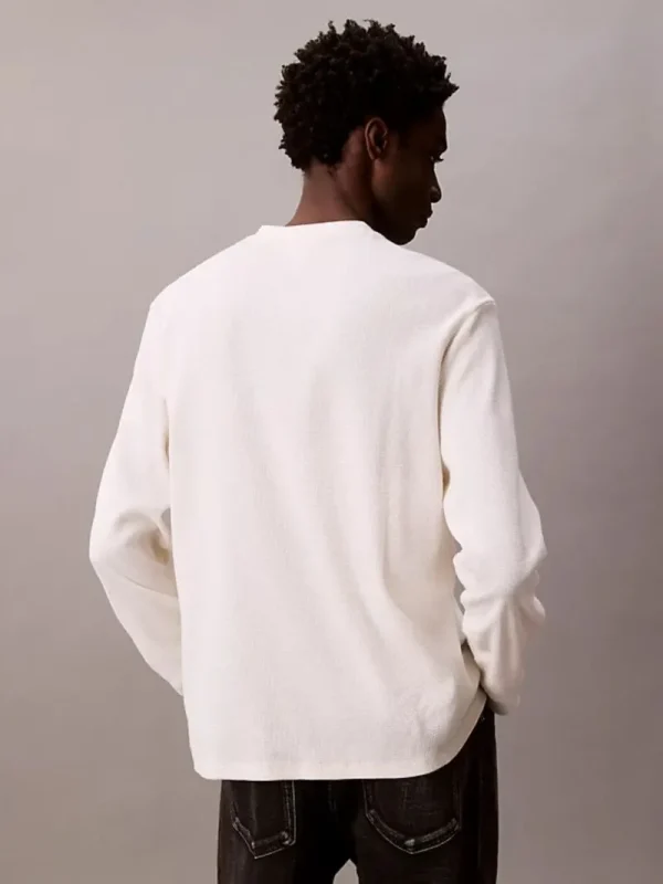 Calvin Klein Μακρυμάνικο T-shirt-LV040EM217-Tofu-Άσπρο