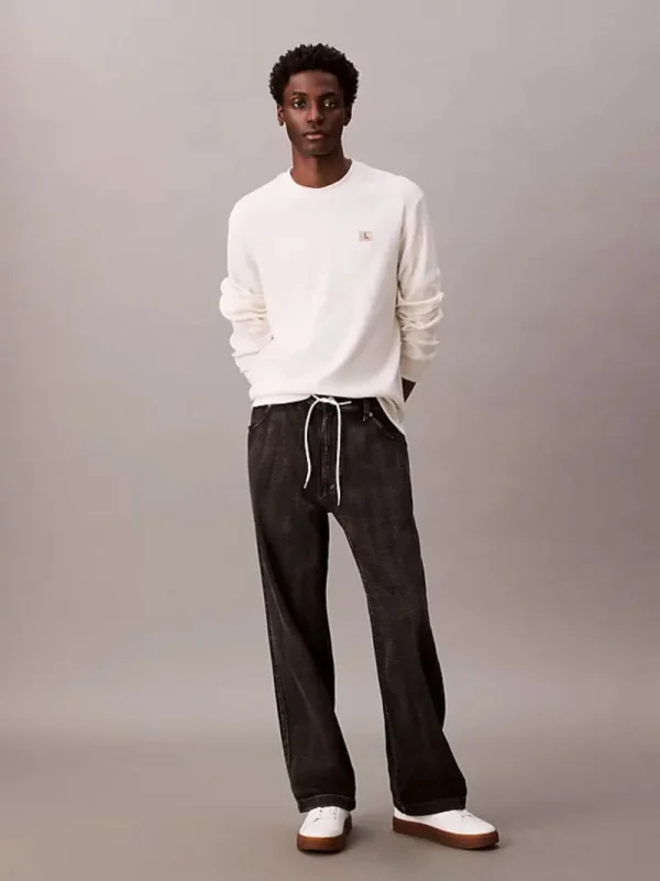 Calvin Klein Μακρυμάνικο T-shirt-LV040EM217-Tofu-Άσπρο