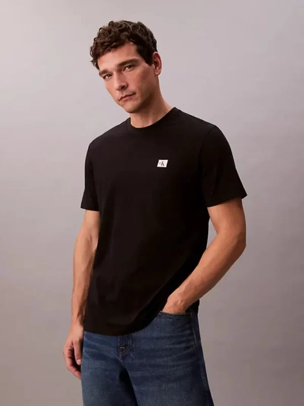 Calvin Klein Βαμβακερό T-shirt-LV04RC272G-Black/Μαύρο