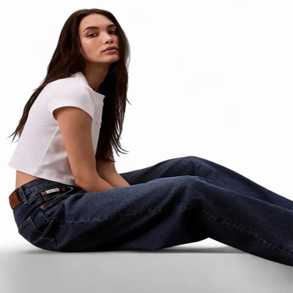 Calvin Klein Γυναικείο τζιν-LV1478933G-Blue-Σκούρο μπλε