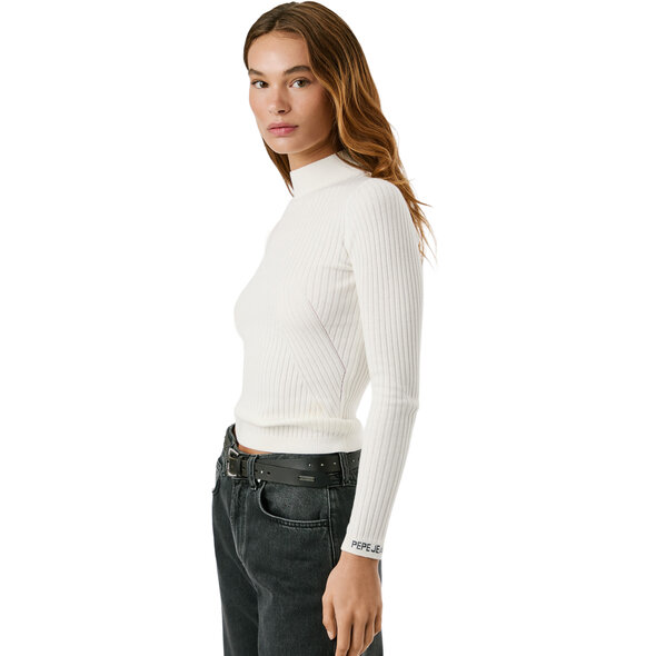Pepe Jeans Γυναικείο Πουλόβερ Βαμβακερό Ζιβάγκο-PL7000026-MOUSSE WHITE/ΑΣΠΡΟ Pepe Jeans Γυναικείο Πουλόβερ Βαμβακερό Ζιβάγκο-PL7000026-MOUSSE WHITE/ΑΣΠΡΟ