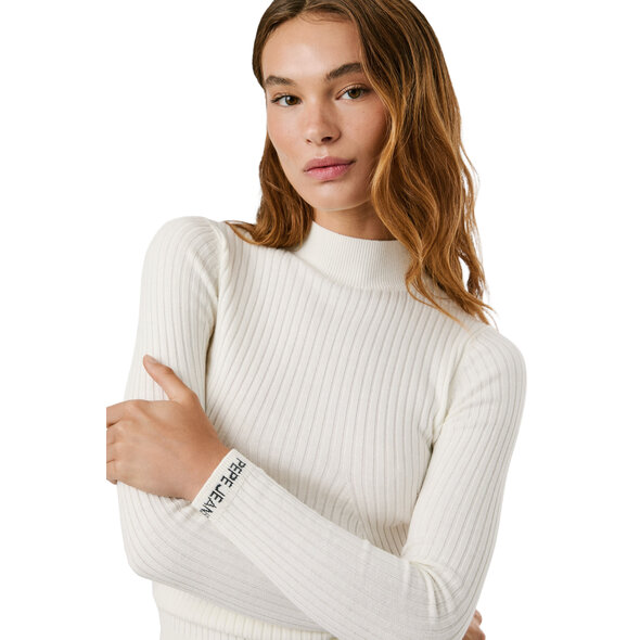 Pepe Jeans Γυναικείο Πουλόβερ Βαμβακερό Ζιβάγκο-PL7000026-MOUSSE WHITE/ΑΣΠΡΟ Pepe Jeans Γυναικείο Πουλόβερ Βαμβακερό Ζιβάγκο-PL7000026-MOUSSE WHITE/ΑΣΠΡΟ