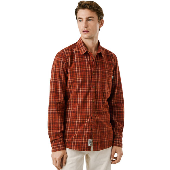 PEPE JEANS 'CLIFFTON' ΠΟΥΚΑΜΙΣΟ ΑΝΔΡΙΚΟ PM3090832-BRICK RED