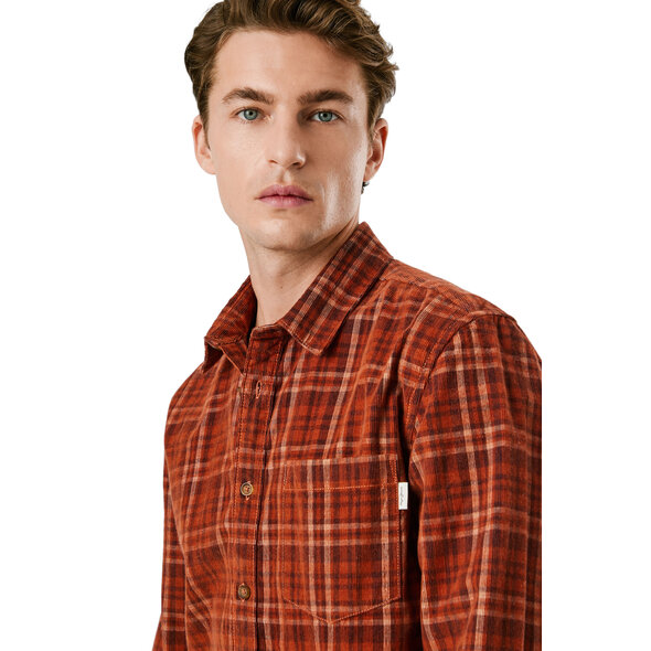 PEPE JEANS 'CLIFFTON' ΠΟΥΚΑΜΙΣΟ ΑΝΔΡΙΚΟ PM3090832-BRICK RED PEPE JEANS 'CLIFFTON' ΠΟΥΚΑΜΙΣΟ ΑΝΔΡΙΚΟ PM3090832-BRICK RED