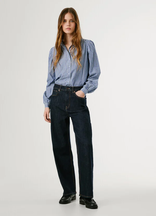 PEPE JEANS high-rise straight fit jeans – lexa ΠΑΝΤΕΛΟΝΙ ΓΥΝΑΙΚΕΙΟ PL20473186-DENIM-ΣΚΟΥΡΟ